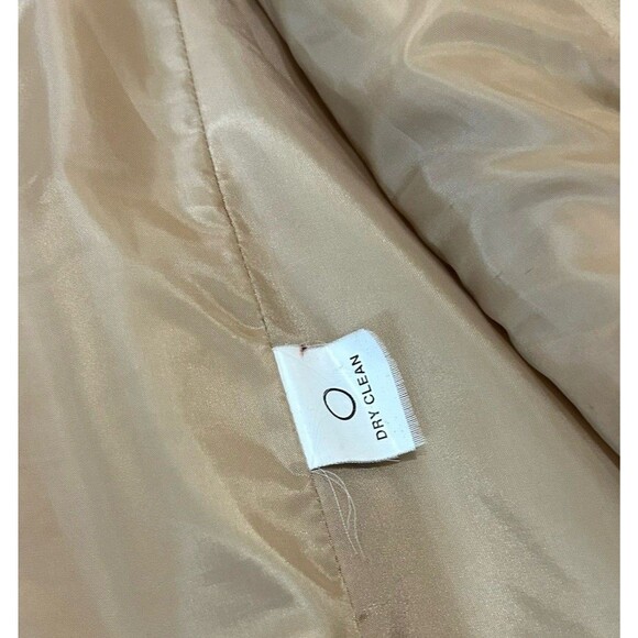 Vintage Chadwick’s 100% Wool Coat Sz 14 Double Breasted Tan Camel 48” Long - Picture 16 of 16